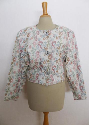 Lief vintage bloemenprint jasje van Vanilia! L beschikbaar voor biedingen