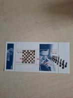 Max Euwe Zegels 2001 (2 stuks), Postzegels en Munten, Ophalen of Verzenden, Na 1940, Gestempeld