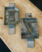 Brocante oude chocoladevorm / chocolademal Letter D & Z, Antiek en Kunst, Ophalen of Verzenden