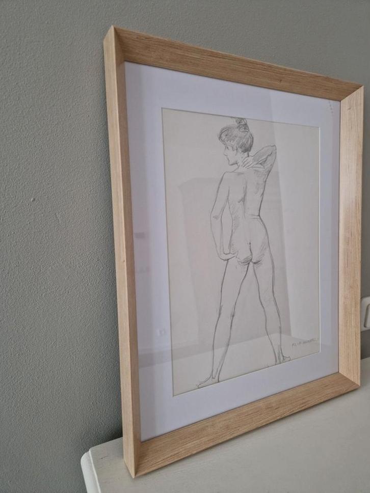 Schilderij tekening Flip Hamers! Origineel werk!, Antiek en Kunst, Kunst | Tekeningen en Foto's, Ophalen of Verzenden