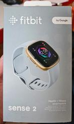 Fitbit Sense 2 - Mat Goud & Lichtblauw - Zo goed als nieuw, Conditie, Blauw, Ophalen of Verzenden, Zo goed als nieuw