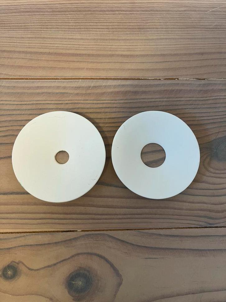 2 Porseleinen Schoteltjes voor Plantjes, Tuin en Terras, Bloempotten, Gebruikt, Ophalen of Verzenden