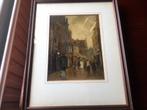 Haags Straatje, Antiek en Kunst, Kunst | Schilderijen | Klassiek, Ophalen of Verzenden