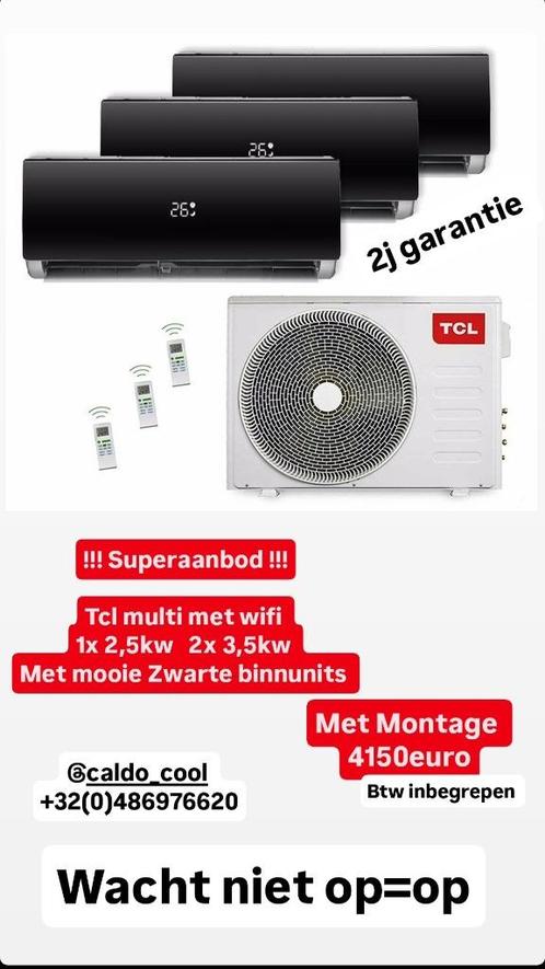 AIRCO MET MONTAGE AAN DE SCHERPSTE PRIJZEN, Witgoed en Apparatuur, Airco's, Nieuw, Wandairco, 100 m³ of groter, 3 snelheden of meer