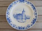 Delfts blauw bord Regina Kasteel van Horst - 018, Ophalen of Verzenden