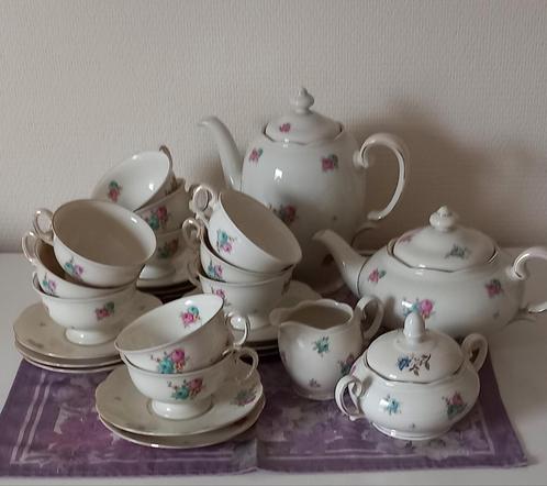 Porselein koffie-/theeservies KPM Prinzess  Germany ca 1930, Antiek en Kunst, Antiek | Servies compleet, Ophalen of Verzenden