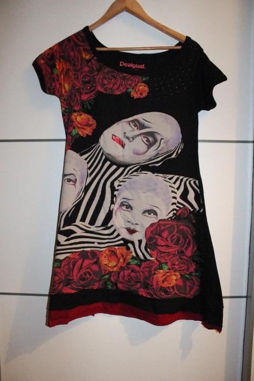 Dameskleding Desigual jurk XL, Kleding | Dames, Jurken, Gedragen, Maat 46/48 (XL) of groter, Zwart, Ophalen of Verzenden