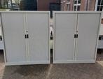 2 metalen roldeurkasten voor € 180,-, Ophalen, Gebruikt, 100 tot 150 cm, Metalen roldeurkasten