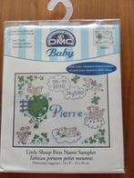 Geboortetegel DMC schaapjes, Ophalen of Verzenden, Nieuw, Borduurpakket