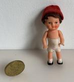Oud Rubber Popje 7,5 cm, Ophalen of Verzenden, Gebruikt, Pop