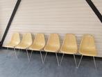 6x Herman Miller eetkamerstoel DSX stoel Eames, Huis en Inrichting, Stoelen, Ophalen, Overige kleuren, ., Mid century modern jaren 50 60