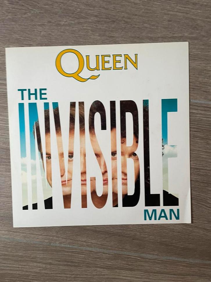 Queen The invisible man 12” maxi single ,1989 vinyl, Cd's en Dvd's, Vinyl Singles, Gebruikt, Maxi-single, Pop, 12 inch, Ophalen of Verzenden