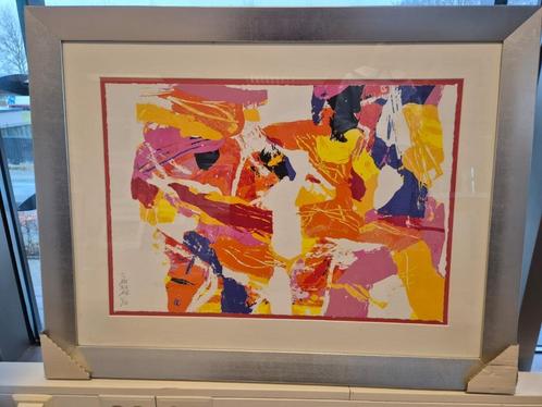 Zeefdruk Geert Jan Jansen in Karel Appel stijl, gesigneerd, Antiek en Kunst, Kunst | Litho's en Zeefdrukken, Ophalen of Verzenden