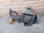 2 Vintage hanglampen, Tuin en Terras, Ophalen of Verzenden, Gebruikt, Aluminium, Minder dan 50 watt