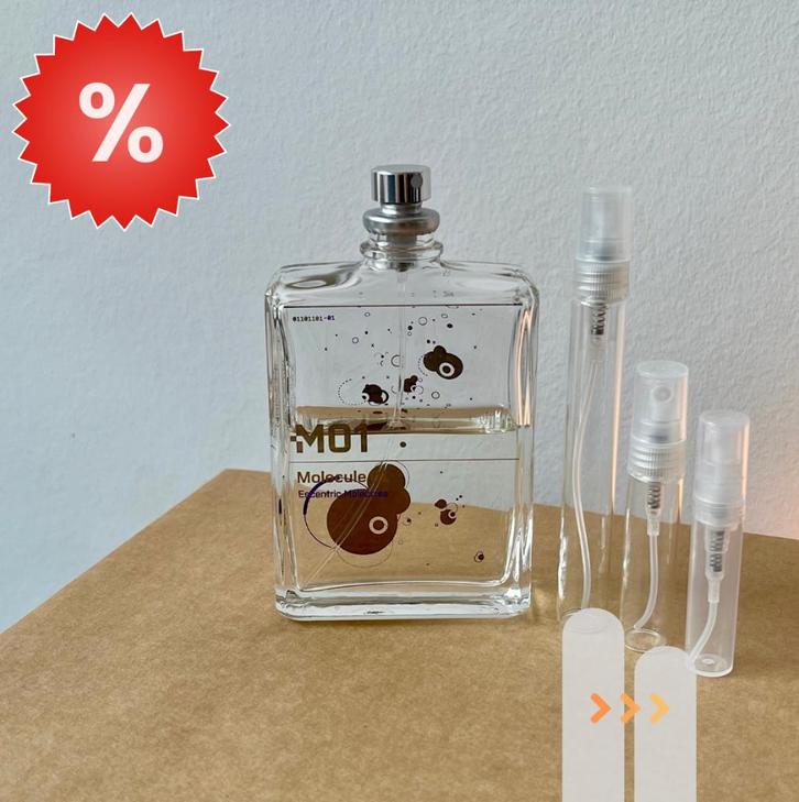 Escentric Molecules Molecule 01 Sample - Incl. Verzending, Sieraden, Tassen en Uiterlijk, Uiterlijk | Parfum, Nieuw, Ophalen of Verzenden