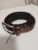 Vintage Miquel Nellido cognac gevlochten leren riem 101 cm, Kleding | Heren, Riemen en Ceinturen, Ophalen of Verzenden