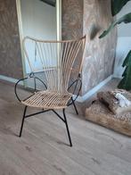 Prachtige rotan / rieten stoel / fauteuil, Huis en Inrichting, Stoelen, Ophalen, Zo goed als nieuw, Bruin, Eén