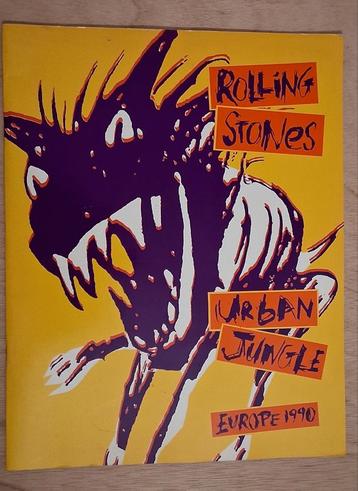 Rolling Stones Tourboek urban jungle 1990 + Flyer beschikbaar voor biedingen