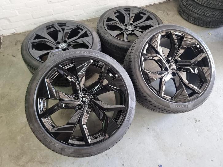 ZGAN 20" Audi A6 velgen, 7 mm Pirelli zomerbanden, Auto-onderdelen, Banden en Velgen, Banden en Velgen, Zomerbanden, 19 inch, 245 mm