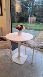 Wit, rond terras tafeltje DESIGN, Ophalen, Zo goed als nieuw, Rond, Kunststof