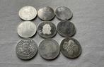 Zilveren 50 gulden stukken Beatrix (9x), Zilver, Ophalen of Verzenden, 50 gulden