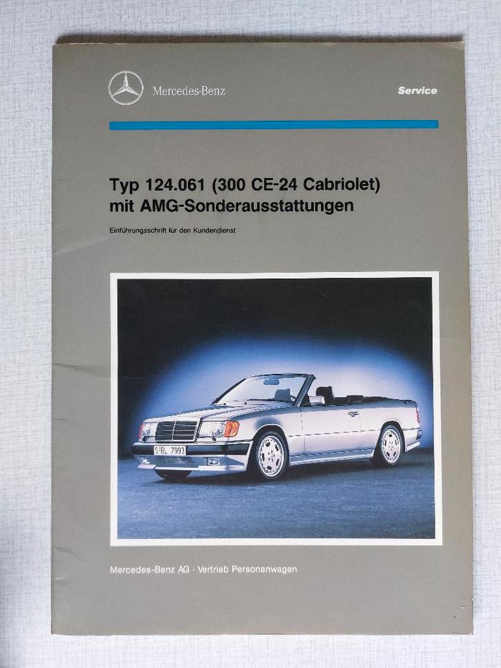 Mercedes 300 CE-24 Cabriolet Service boek met AMG uitrusting, Auto diversen, Handleidingen en Instructieboekjes, Ophalen of Verzenden