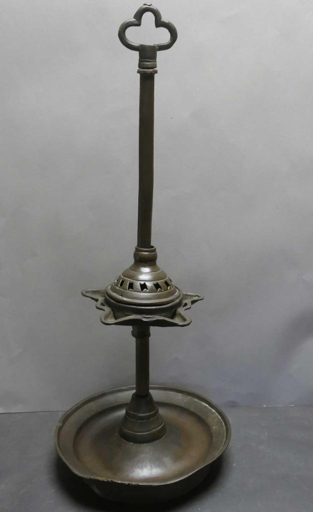 Antieke olie lamp uit India LP2 azie spiritueel magisch, Antiek en Kunst, Kunst | Niet-Westerse kunst, Ophalen of Verzenden