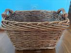 Rieten mand met hengsels 45x35x30, Mand, Ophalen of Verzenden, Zo goed als nieuw, Riet