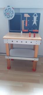Janod Houten Werkbank, Kinderen en Baby's, Speelgoed | Houten speelgoed, Ophalen, Gebruikt, Meubelstuk of Keukentje