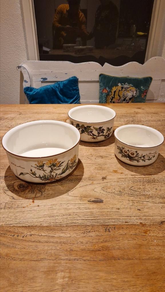 3 schalen groot naar klein Villeroy & Boch Botanica, Huis en Inrichting, Keuken | Servies, Zo goed als nieuw, Schaal of Schalen
