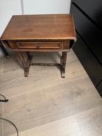 Antiek houten bijzettafeltje, Huis en Inrichting, Tafels | Bijzettafels, 45 tot 60 cm, Gebruikt, Rechthoekig, Hout