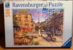 Ravensburger puzzel 500 stukjes.Wandeling in Parijs, Ophalen, 500 t/m 1500 stukjes, Zo goed als nieuw, Legpuzzel