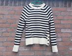 Zwart - crème witte chunky rib sweater Scotch & Soda S / 36, Wit, Scotch & Soda, Ophalen of Verzenden, Zo goed als nieuw