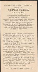 v dorst-driedijk-v d dries-driesen-driessen-driessens-v dun, Ophalen of Verzenden