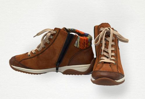 Rieker Cognac Hoge Schoenen (L5231-22) - Maat 36, Kleding | Dames, Schoenen, Nieuw, Lage of Enkellaarzen, Bruin, Ophalen of Verzenden