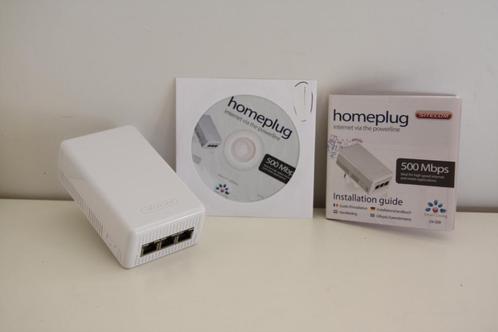 Sitecom Homeplug LN-509 schakelaar 500 Mbps. Nieuw., Computers en Software, Netwerk switches, Nieuw, Ophalen of Verzenden