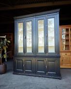 Oude Franse Buffetkast | Zwarte hoge Winkelkast #2436