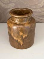 Vintage Bruine Aardewerk Mosterdpot, Ophalen