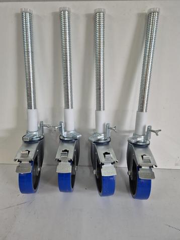 **AKTIE** rolsteigerwielen met stalen spindel geremd  beschikbaar voor biedingen