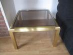 Messing salontafel industrieel design vintage jaren 60 70, Antiek en Kunst, Antiek | Meubels | Tafels, Ophalen of Verzenden