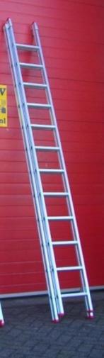 Uitschuifbare Ladder, Doe-het-zelf en Verbouw, Ladders en Trappen, Ladder, Gebruikt, Opvouwbaar of Inschuifbaar, 4 meter of meer