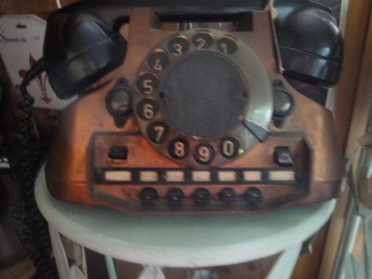 an tieke messing telefoons met bakelieten hoorns, Antiek en Kunst, Curiosa en Brocante, Ophalen of Verzenden