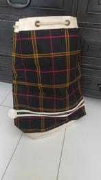 Vintage zwemtas zwart rood geel geruit, Ophalen of Verzenden, Gebruikt, Unisex kinderen