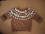 Leuke Hema winter motief trui, maat 62, bruin, nieuwstaat, Ophalen of Verzenden, Zo goed als nieuw, Hema, Truitje of Vestje