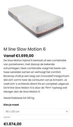 Mline matras slow motion 6 90x210, Ophalen, 90 cm, Eenpersoons, Zo goed als nieuw