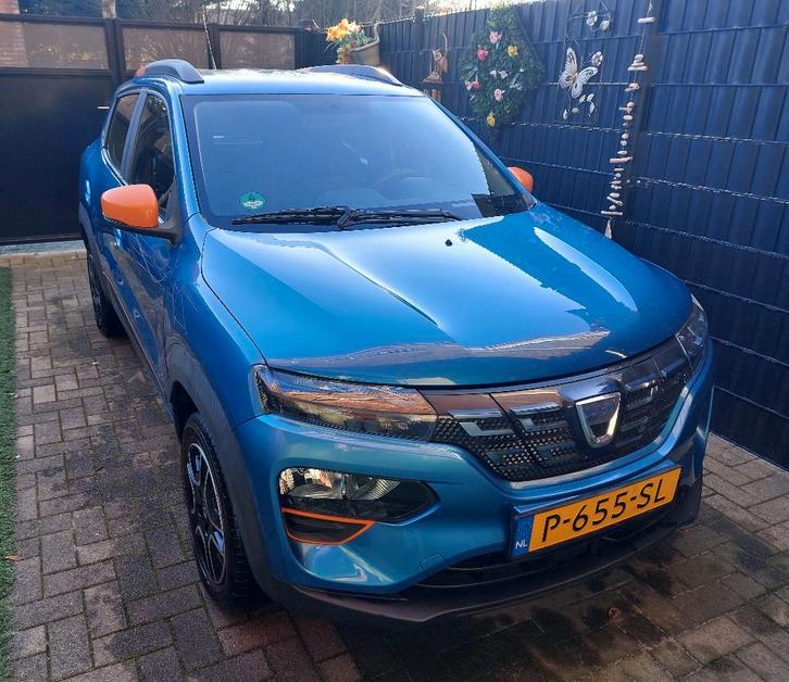 Dacia Spring Electric 45 2022 Blauw, Auto's, Dacia, Particulier, Spring, Elektrisch, SUV of Terreinwagen, Automaat, Origineel Nederlands