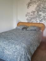 Rotan Reema bed 140 x 200, Huis en Inrichting, Ophalen of Verzenden, Zo goed als nieuw, Twijfelaar