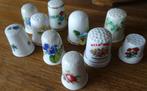 10 bloemen vingerhoedjes (porselein), Verzamelen, Vingerhoedjes, Verzenden, Zo goed als nieuw