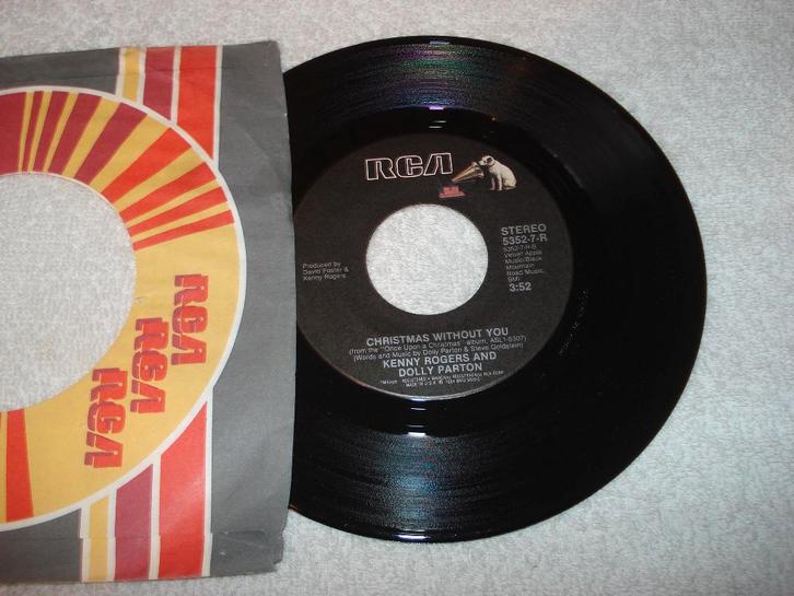 Dolly Parton  Christmas Without You  Usa   Kerst  Orgineel, Cd's en Dvd's, Vinyl Singles, Zo goed als nieuw, Single, Overige genres