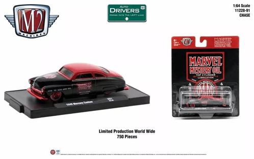 1949 Mercury Custom van M2 1/64 Marvel Mystery Oil Chase, Hobby en Vrije tijd, Modelauto's | Overige schalen, Nieuw, Auto, Ophalen of Verzenden